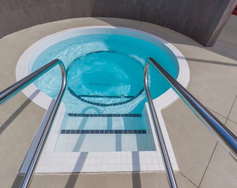 Commercial outdoor whirlpool