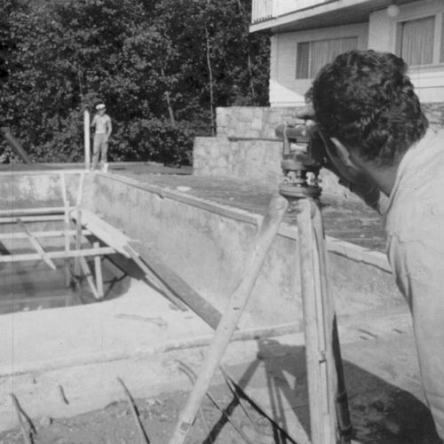 Historic image of ALKA POOL working on a swimming pool