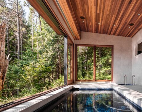 Breathtaking views of the landscape for optimal healing and relaxation with this luxury pool design.