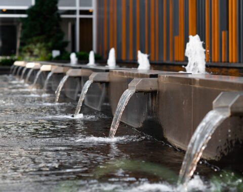 Multiple weir spouts create relaxing waterfall sounds and sights for a calming and soothing experience.